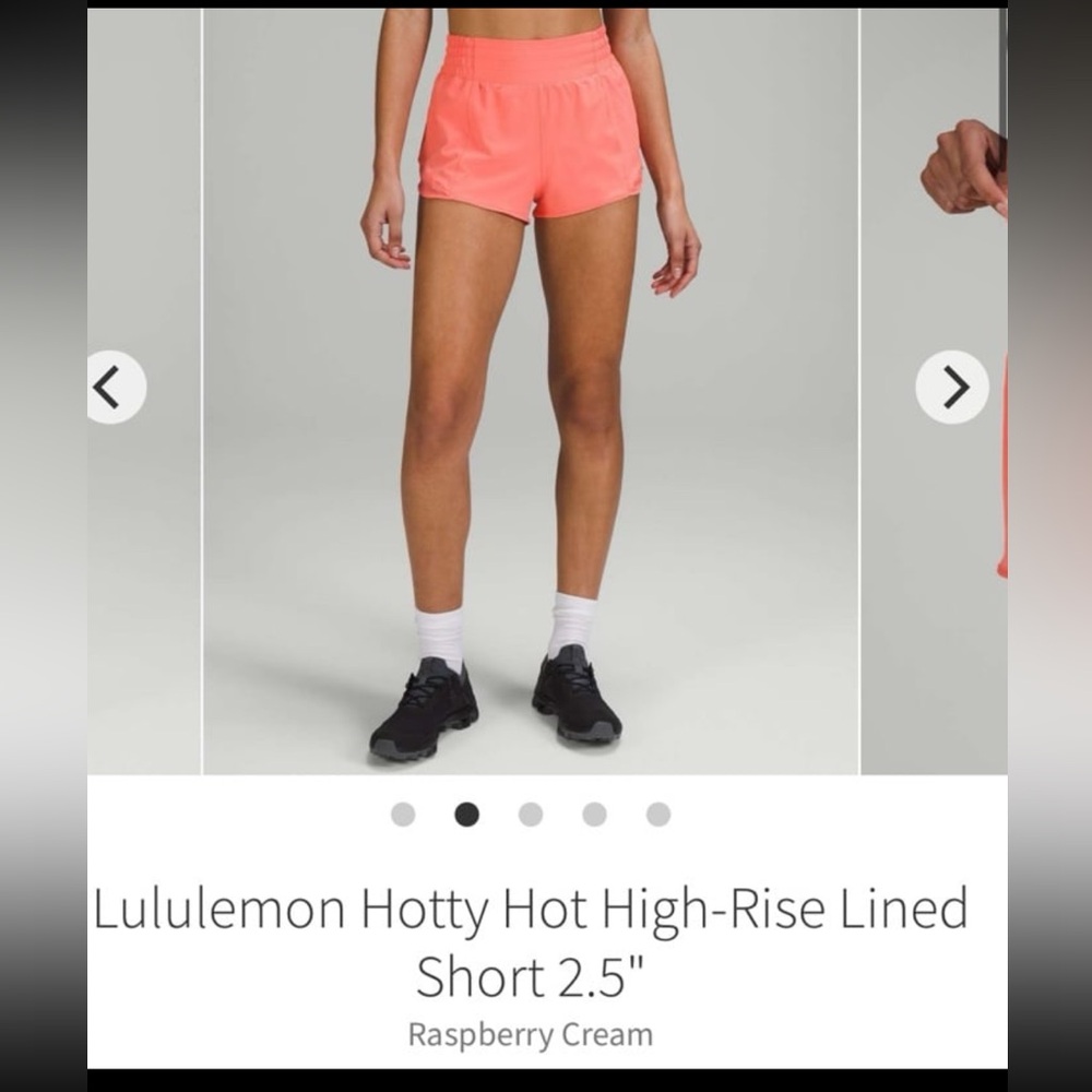 Lululemon HR Hotty hots 2.5” Raspberry Cream
